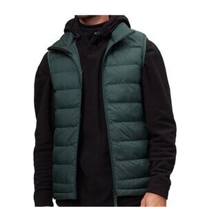 Stoic Insulated Puffer Vest Size Large Men Green Packable Outdoor Hiking